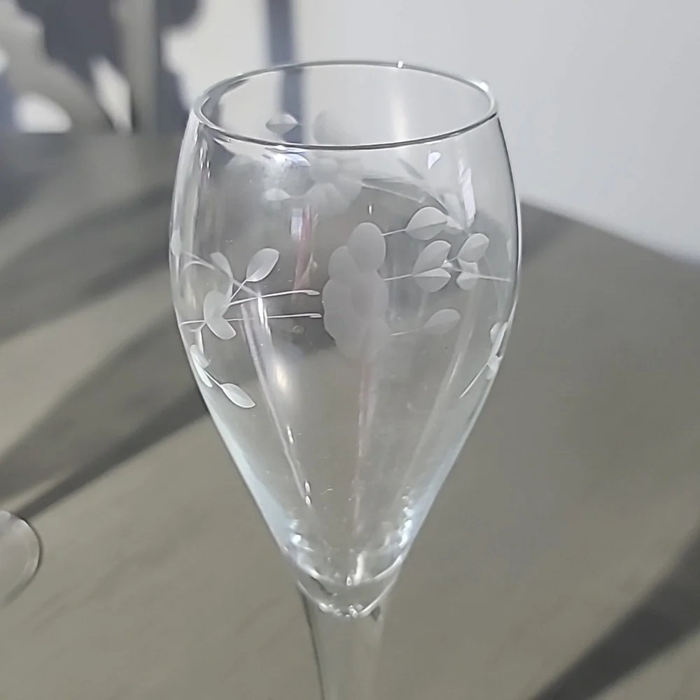 Princess House Crystal Herritage Champagne Flutes - Set of 4